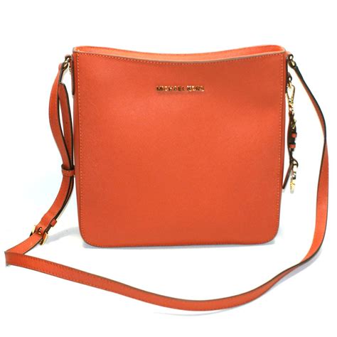 michael kors jet set orangecrossbody|michael kors jetsetter crossbody.